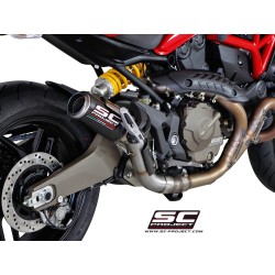 Uitlaatdemper CR-T carbon Ducati Monster 821 (14-17)