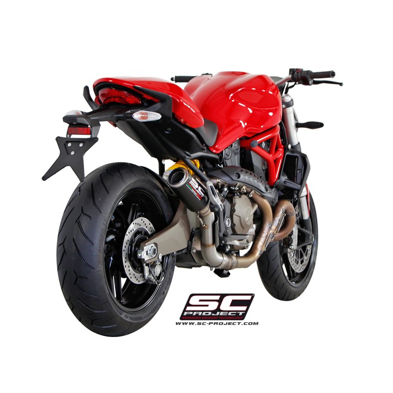 Uitlaatdemper CR-T carbon Ducati Monster 821 (14-17)