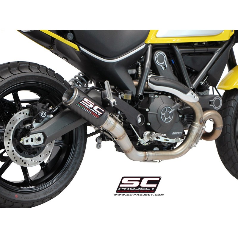 Uitlaatdemper CR-T carbon Ducati Scrambler 800 (15-16)