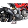 Uitlaatdemper Oval zwart Ducati Multistrada 1200-S (15-17)