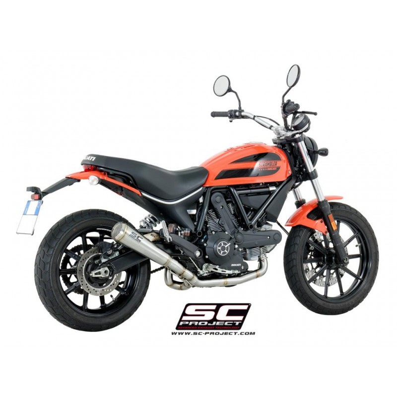 Uitlaatsysteem 2-1 Conical 70S RVS Ducati Scrambler 400 (16-19)