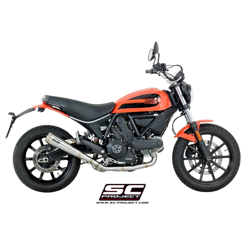 Uitlaatsysteem 2-1 Conical 70S RVS Ducati Scrambler 400 (16-19)