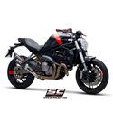 Uitlaatdemper SC1-R carbon Ducati Monster 821 (18-21)