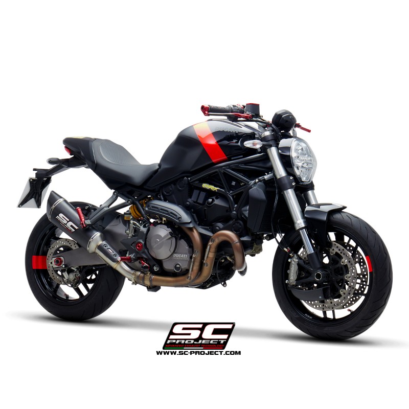 Uitlaatdemper SC1-R carbon Ducati Monster 821 (18-21)