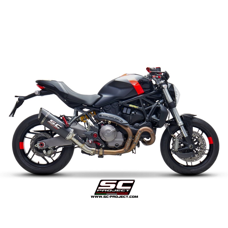 Uitlaatdemper SC1-R carbon Ducati Monster 821 (18-21)