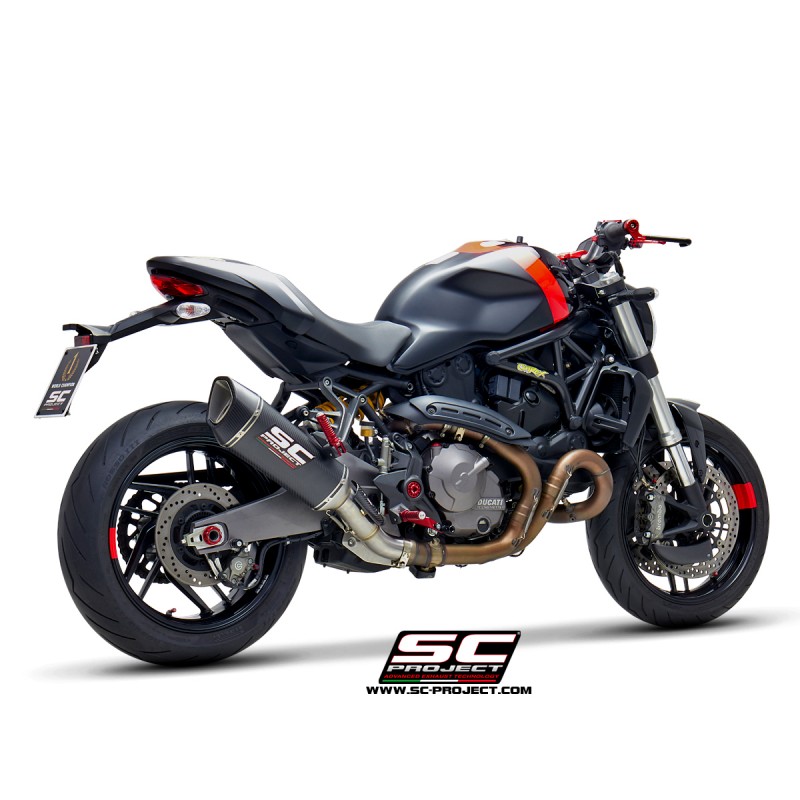 Uitlaatdemper SC1-R carbon Ducati Monster 821 (18-21)