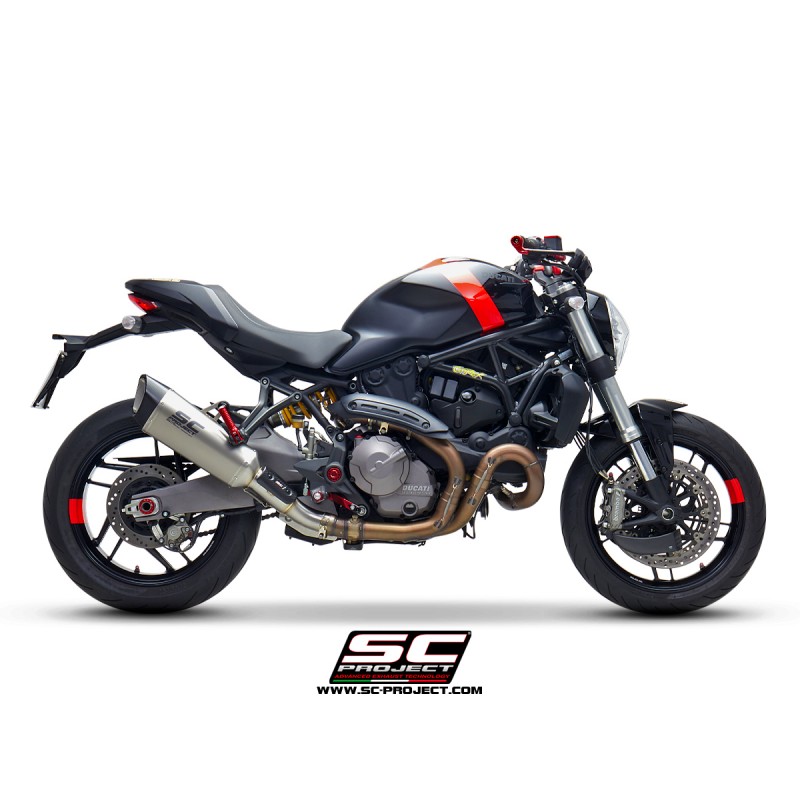 Uitlaatdemper SC1-R titanium Ducati Monster 821 (18-21)