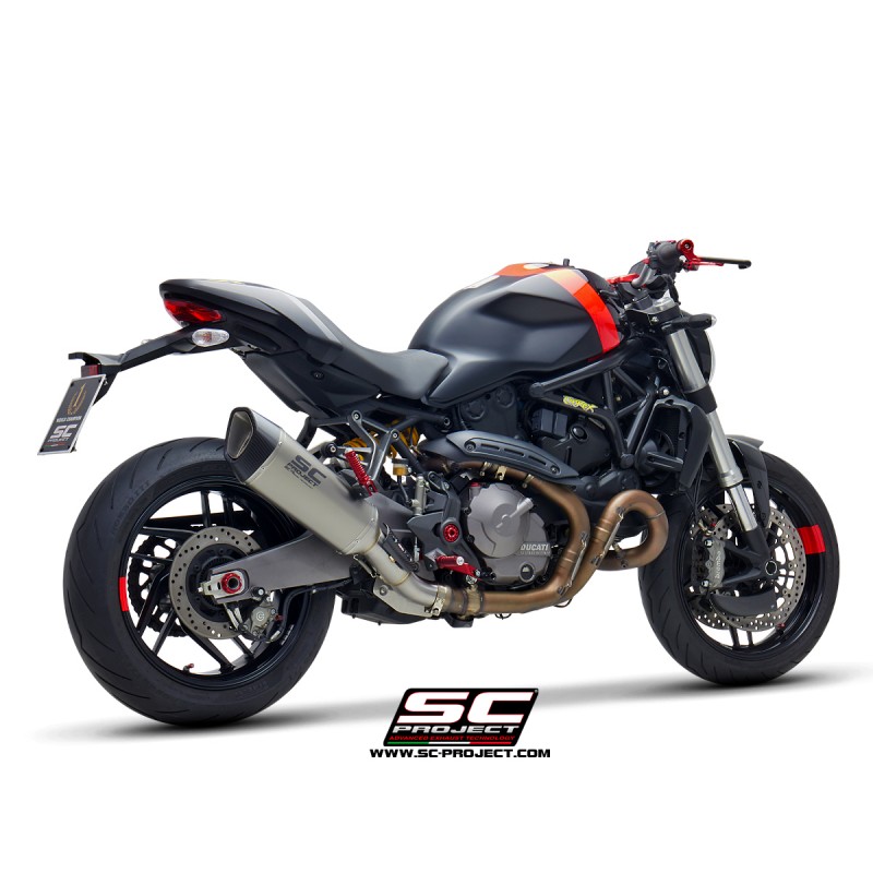 Uitlaatdemper SC1-R titanium Ducati Monster 821 (18-21)