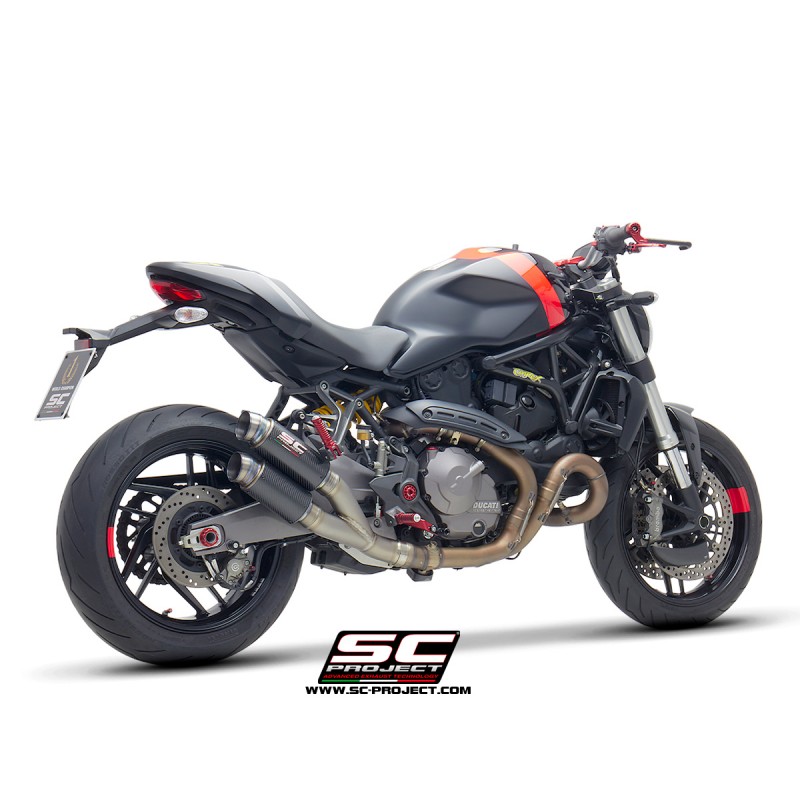 Uitlaatdemper GP70-R double carbon Ducati Monster 821 (18-21)