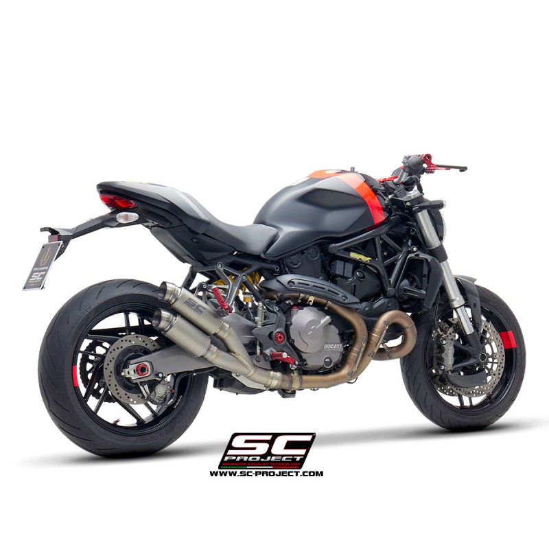 Uitlaatdemper GP70-R double titanium Ducati Monster 821 (18-21)