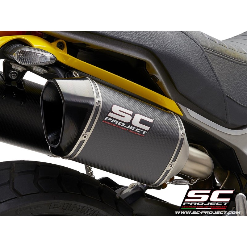 Uitlaatdempers MTR carbon Ducati Scrambler 1100 (18-19)