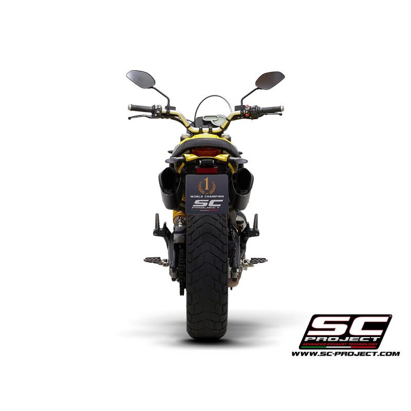 Uitlaatdempers MTR carbon Ducati Scrambler 1100 (18-19)