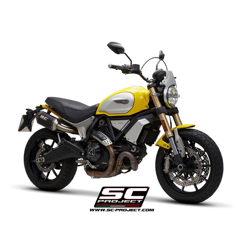 Uitlaatdempers MTR carbon Ducati Scrambler 1100 (18-19)