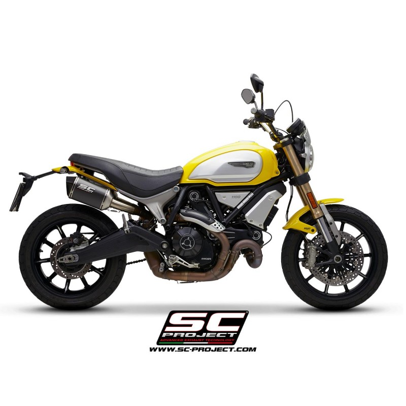 Uitlaatdempers MTR carbon Ducati Scrambler 1100 (18-19)