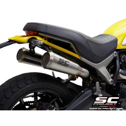 Uitlaatdempers Conical 70S RVS Ducati Scrambler 1100 (18-19)