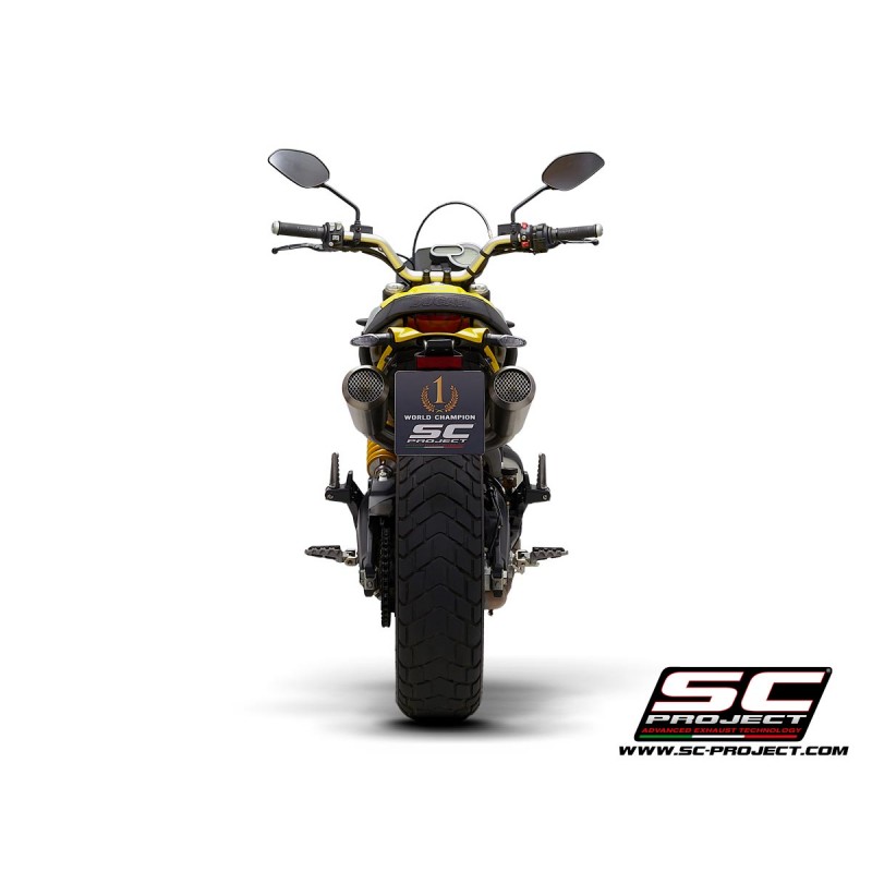 Uitlaatdempers Conical 70S RVS Ducati Scrambler 1100 (18-19)