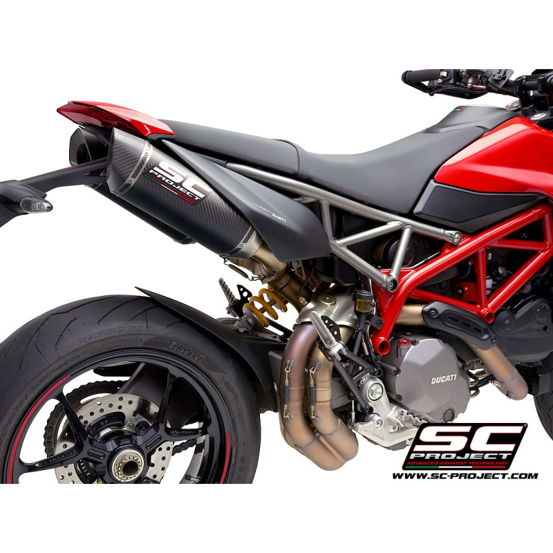 Uitlaatdempers SC1-M carbon Ducati Hypermotard 950-SP (19-21)