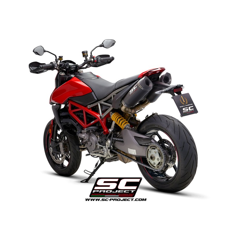 Uitlaatdempers SC1-M carbon Ducati Hypermotard 950-SP (19-21)