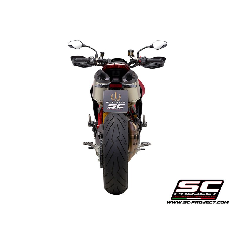 Uitlaatdempers SC1-M titanium Ducati Hypermotard 950-SP (19-21)