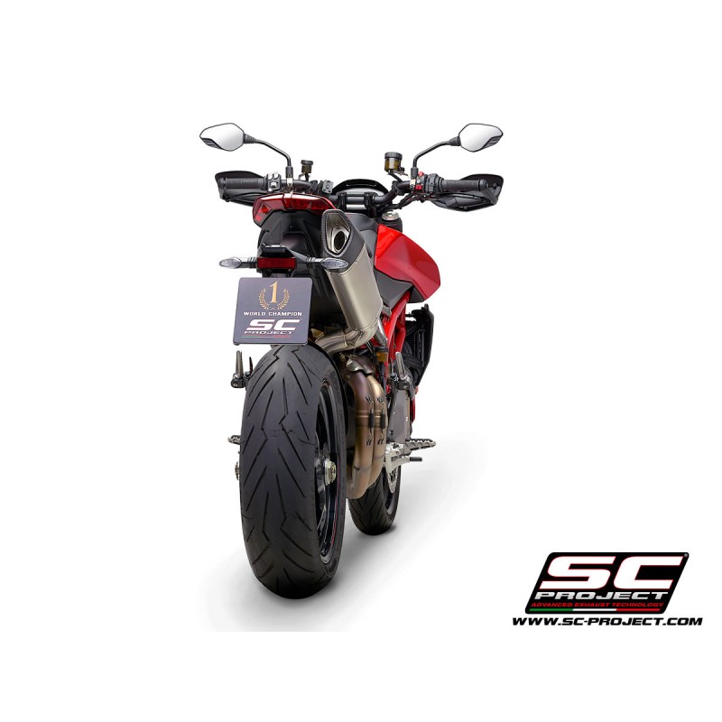 Uitlaatdemper SC1-R titanium Ducati Hypermotard 950-SP (19-21)