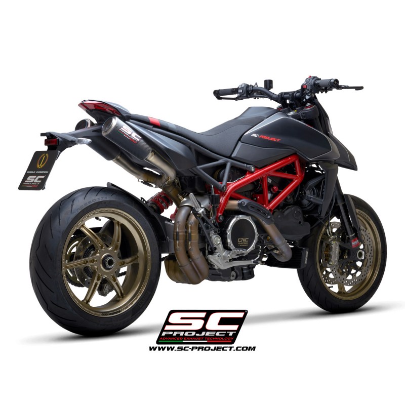 Uitlaatdempers CR-T M2 carbon Ducati Hypermotard 950-SP (19-21)