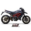 Uitlaatdempers CR-T M2 carbon Ducati Hypermotard 950-SP (19-21)