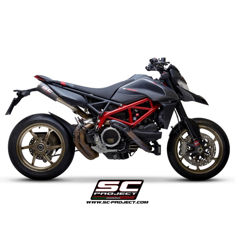 Uitlaatdempers CR-T M2 carbon Ducati Hypermotard 950-SP (19-21)