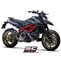 Uitlaatdempers CR-T M2 carbon Ducati Hypermotard 950-SP (19-21)