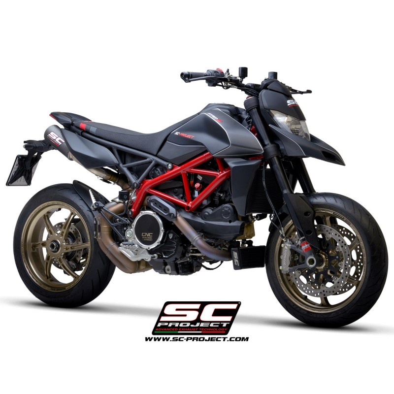 Uitlaatdempers CR-T M2 carbon Ducati Hypermotard 950-SP (19-21)