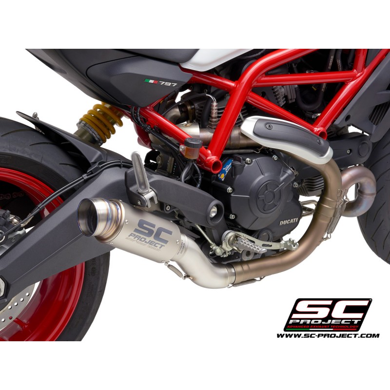 Uitlaatdemper GP70-R titanium Ducati Monster 797 (17-20)