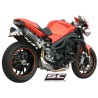 Uitlaatdempers Oval carbon Triumph Speed Triple 1050 (07-10)