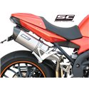 Uitlaatdempers Oval titanium Triumph Speed Triple 1050 (07-10)