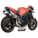 Uitlaatdempers Oval titanium Triumph Speed Triple 1050 (07-10)