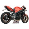 Uitlaatdemper Oval low carbon Triumph Speed Triple 1050 (07-10)