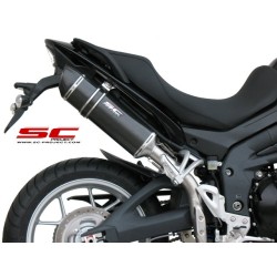 Uitlaatdemper Oval high carbon Triumph Tiger 1050 (07-12)