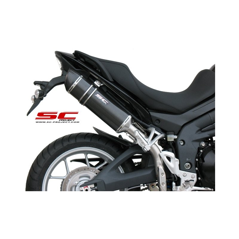 Uitlaatdemper Oval high carbon Triumph Tiger 1050 (07-12)