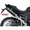Uitlaatdemper Oval High titanium Triumph Tiger 1050 (07-12)