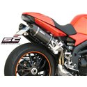 Uitlaatdempers Oval carbon Triumph Speed Triple 1050 (05-06)