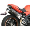 Uitlaatdempers Oval carbon Triumph Speed Triple 1050 (05-06)