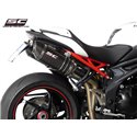 Uitlaatdempers Oval carbon Triumph Speed Triple 1050 (11-15)