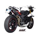 Uitlaatdempers Oval carbon Triumph Speed Triple 1050 (11-15)