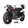 Uitlaatdempers Oval carbon Triumph Speed Triple 1050 (11-15)