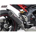 Uitlaatdemper Oval low titanium Triumph Speed Triple 1050 (11-15)