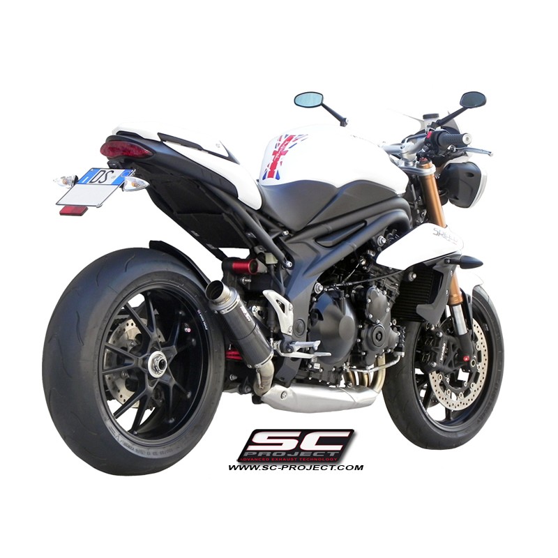 Uitlaatdemper GP-M2 carbon Triumph Speed Triple 1050 (11-15)