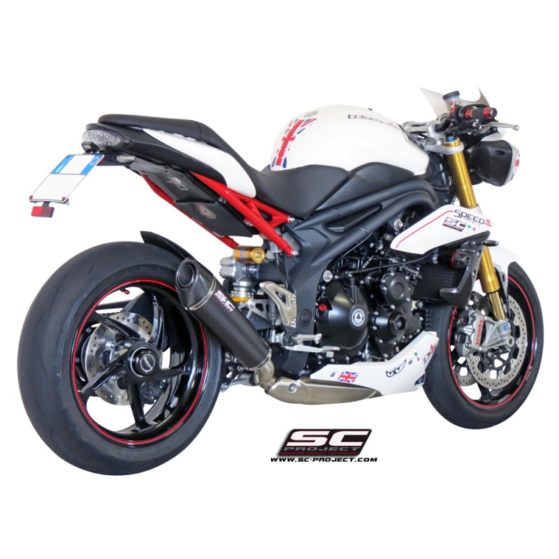 Uitlaatdemper Conical carbon Triumph Speed Triple 1050 (11-15)