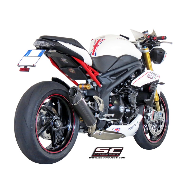 Uitlaatdemper Conical carbon Triumph Speed Triple 1050 (11-15)