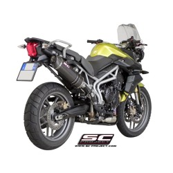 Uitlaatdemper Oval carbon Triumph Tiger 800-XC (10-16)