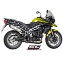 Uitlaatdemper Oval carbon Triumph Tiger 800-XC (10-16)