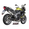 Uitlaatdemper Oval titanium Triumph Tiger 800-XC (10-16)