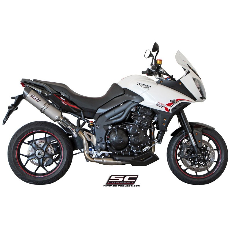 Uitlaatdemper Oval high titanium Triumph Tiger Sport 1050 (13-15)